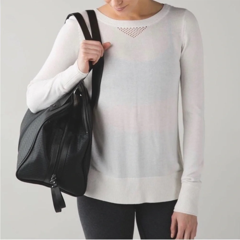 Lululemon Sunset Savasana Pullover II Ivory Sweater